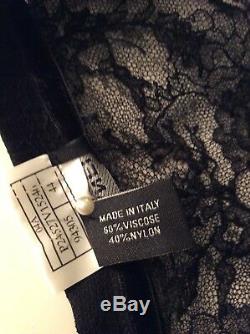 100% Authentic Rare Chanel Black Lace Top, Vintage