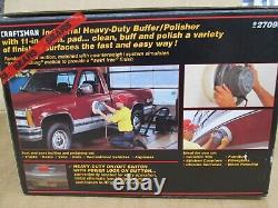 11 In Heavy Duty Sears Craftsman Buffer Polisher Model 927098 SUPER RARE VINTAGE