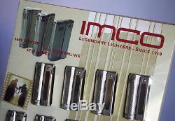 12 X Rare Vintage Imco Lighters 6600 Junior 6800 Streamline 6700 Super New Nos