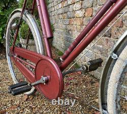 1959 Rudge Super Safety Burgundy. Raleigh pump. Rare original vintage bicycle