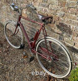 1959 Rudge Super Safety Burgundy. Raleigh pump. Rare original vintage bicycle