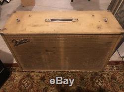 1963 Fender Brownface Speaker Cabinet 2x12 VINTAGE CAB unloaded SUPER RARE