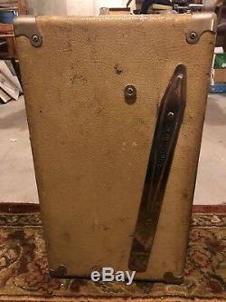 1963 Fender Brownface Speaker Cabinet 2x12 VINTAGE CAB unloaded SUPER RARE