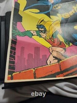 1966 BATMAN & ROBIN Rare Vintage Comic Book Super Heroes Pin up Poster Excellent