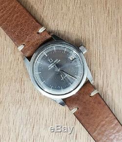 1966 Universal Geneve Polerouter Super vintage watch Rare gray dial 35mm