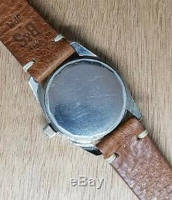 1966 Universal Geneve Polerouter Super vintage watch Rare gray dial 35mm