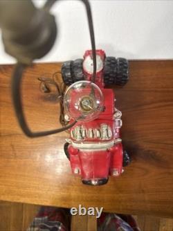 1970s Super Rare Vintage Heavy Chalkware Carnival Big Rig Truck Man Cave Lamp