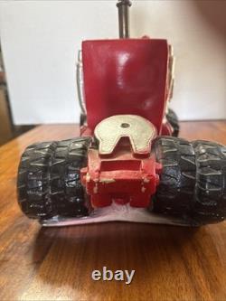 1970s Super Rare Vintage Heavy Chalkware Carnival Big Rig Truck Man Cave Lamp