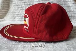 1980's Ayrton Senna Vintage TAS Torcida Original Cap Super Rare Red Version