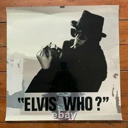 1981 Elvis Costello Vintage Metallic Promo Poster Trust Elvis Who SUPER RARE