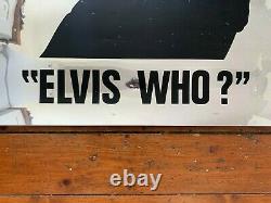 1981 Elvis Costello Vintage Metallic Promo Poster Trust Elvis Who SUPER RARE