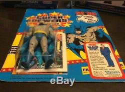 1985 Kenner Super Powers Batman 23 Back Vintage Carded Figure MOC RARE