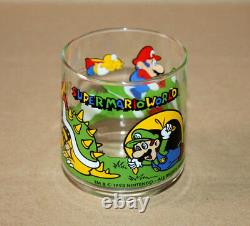 1993 Nintendo Super Mario World Yoshi Luigi Bowser Rare Vintage Glass Motive 4