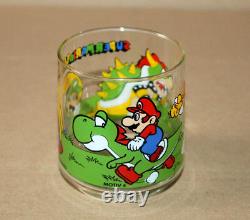 1993 Nintendo Super Mario World Yoshi Luigi Bowser Rare Vintage Glass Motive 4