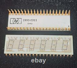 1x Super Rare Vintage White Gold Ceramic IC HP 1990-0311 Dot Matrix Display Chip