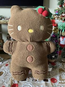 2 Hello Kitty Plush Gingerbread Men Super Rare Vintage Sanrio