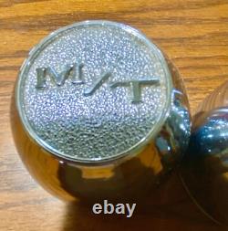 2-SUPER RARE Vintage Mickey Thompson M/T Wheel Center Caps 3 Heavy Metal