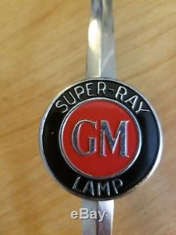 2 SUPER RAY GM METAL LIGHT STRAPS BANDS 1930s 1940s VINTAGE CAR-RARE