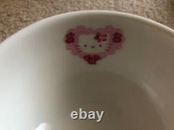 (2) Vintage Hello Kitty Kidsland 1976 1999 bowls glassware Super Rare Pics