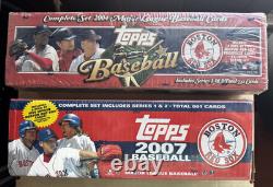2004 & 2007 Topps Baseball Set Red Sox Edition Sealed Super Rare Vintage