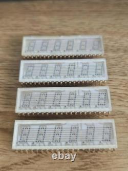 4x Super Rare Vintage White Gold Ceramic IC HP 1990-0311 Dot Matrix Display Chip