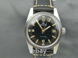 60's vintage watch mens diver super compressor Bucherer Automatic ETA 2472 rare