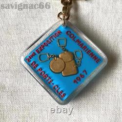 60s French Keychain Bourbon CO-PO-CLES 1967 Super Rare Vintage