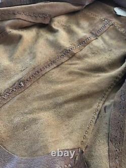 70s vintage Super Rare North Beach Leather Jacket Hippie Jimichen Susie Qualtro