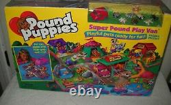 #7373 RARE NRFB Vintage Galoob Pound Puppies Super Pound Play Van Deluxe Playset