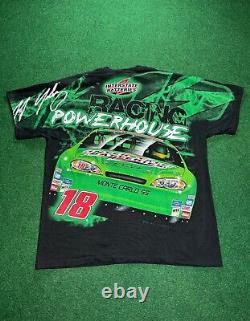 90s JJ Yeley All Over Print T-shirt Rare Vintage NASCAR XL 18 J. J. Hipster Super