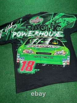 90s JJ Yeley All Over Print T-shirt Rare Vintage NASCAR XL 18 J. J. Hipster Super