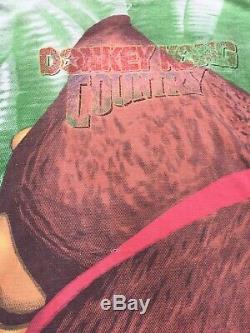 90s Vintage Donkey Kong Super Nintendo N64 All Over Print Rare Gaming T-shirt