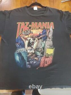 90s Vintage Mens Looney Tunes Tazmanian Devil T Shirt XL Super Rare Taz-Mania