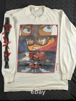 AKIRA Super Rare Longsleeve Doublesided Shirt XL Vintage 80s Kaneda's Motorcycle