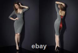 Agent Provocateur Super Rare Vintage Icon Thora Grey Dress Size 2 Small Uk8 Bnwt