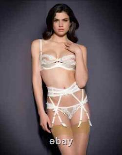 Agent Provocateur Super Rare Vintage Ivory Lacy Peek-a-boo Bra 32c Bnwt