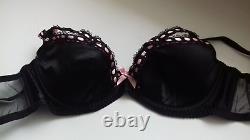 Agent Provocateur Super Rare Vintage Momoko Black/pink Bra 36d Bnwt