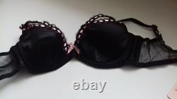 Agent Provocateur Super Rare Vintage Momoko Black/pink Bra 36d Bnwt