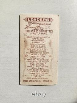 Alexander The Great SUPER RARE Vintage 1889 Kinney Bros Leaders Tobacco N222 VG