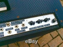Ampeg Super Echo Twin ET 2 guitar amplifier 1963 Vintage rare original 2x12 comb