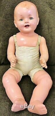 Antique 1928 SUPER RARE Huge Vintage 28 Effanbee Lovums Composition Baby Doll