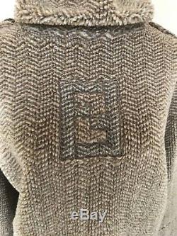 Authentic Fendi Zucca Vintage Monogram Sweater Logos Tops Knit Beige Brown Rare