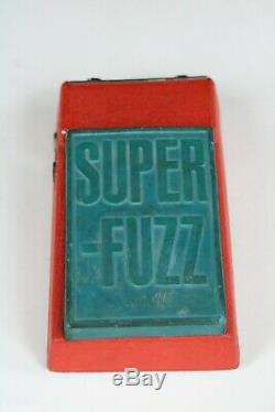 Authentic Vintage 1970's Univox Super Fuzz Guitar Pedal Red & Blue As Is Rare