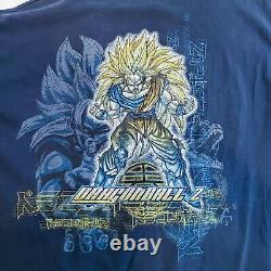 Authentic Vintage 90's Dragon Ball Z Blue Shirt 2XL Super Saiyan 3 Goku RARE