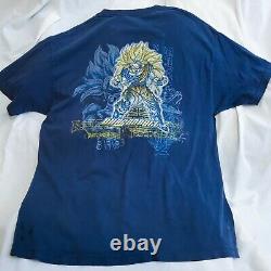 Authentic Vintage 90's Dragon Ball Z Blue Shirt 2XL Super Saiyan 3 Goku RARE