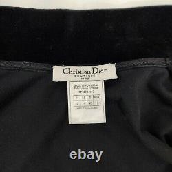 Authentic Vintage J'adore Christian Dior Boutique Black Velvet Jacket Sz 10 RARE