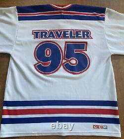 Blues Traveler Horde 1995 SUPER RARE Vintage CCM Hockey Jersey NY Ranger Scheme