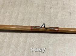 Bob Taylor 3pc Bamboo Fishing Rod Pole Super Rare