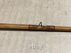 Bob Taylor 3pc Bamboo Fishing Rod Pole Super Rare