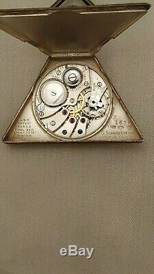 COLLECTIBLE ANTIQUE MASONIC POCKET TEMPOR WATCH Ca 1910 WORKING SUPER RARE